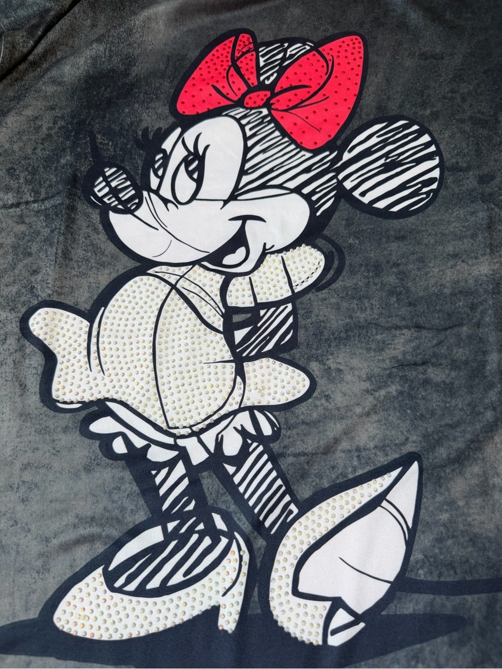 Minnie Mouse Graphic Tee in Black with Red Accent - Picture 6 of 6